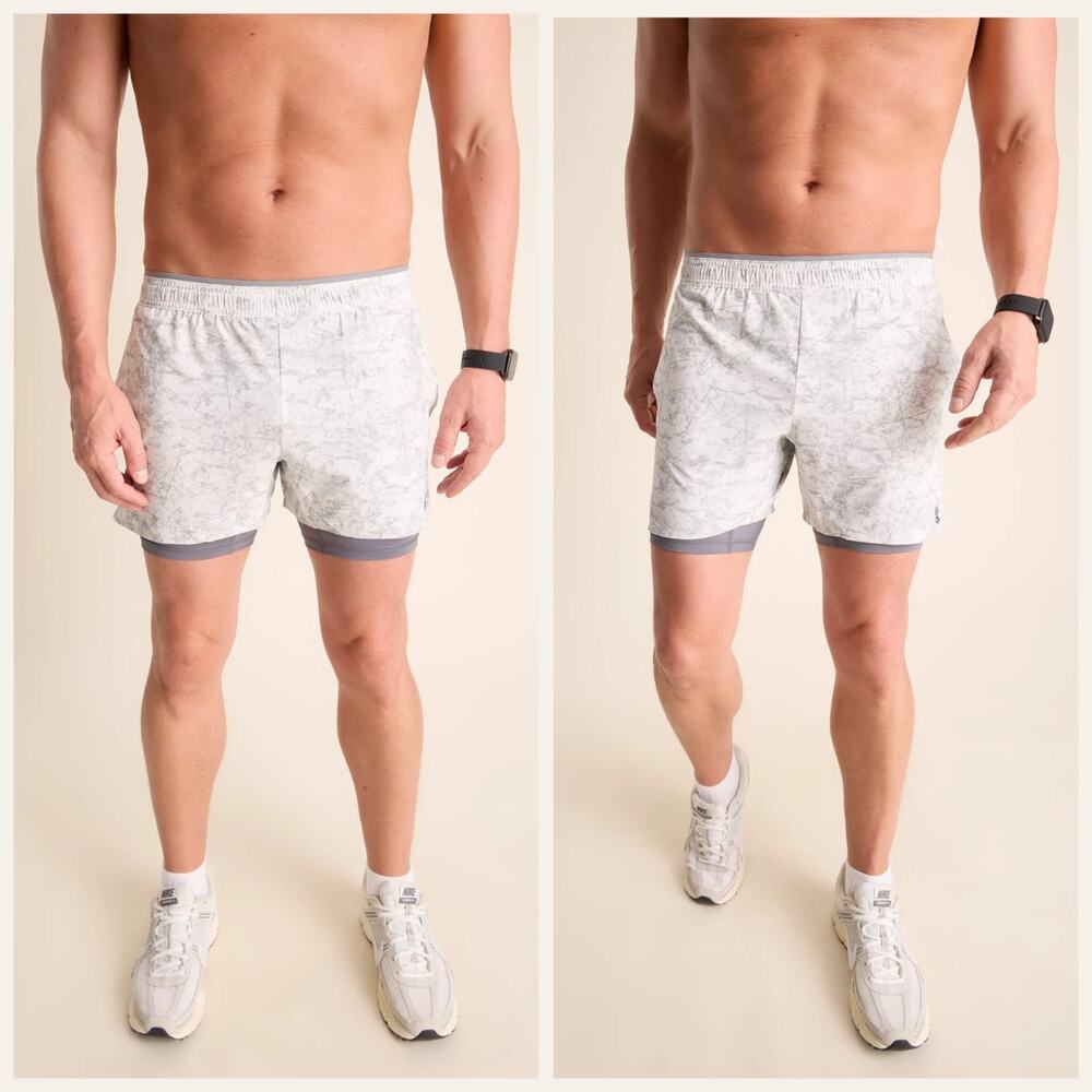 Chubbies Shorts Mens XL 5.5 Inch Gray Tie Dye Boxer Lined Athlounger 80s - Picture 14 of 15